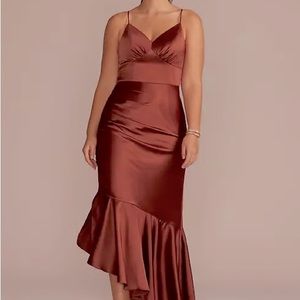 Size 4 evening gown purchased from David’s Bridal, cinnamon, never worn